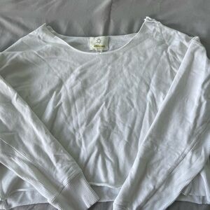 Aerie Cropped Off the Shoulder Sweatshirt